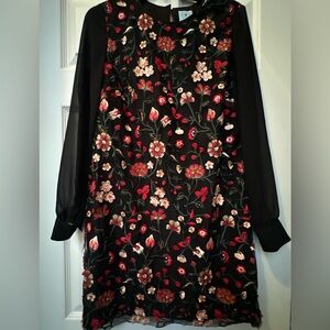 NWOT CeCe detailed floral dress